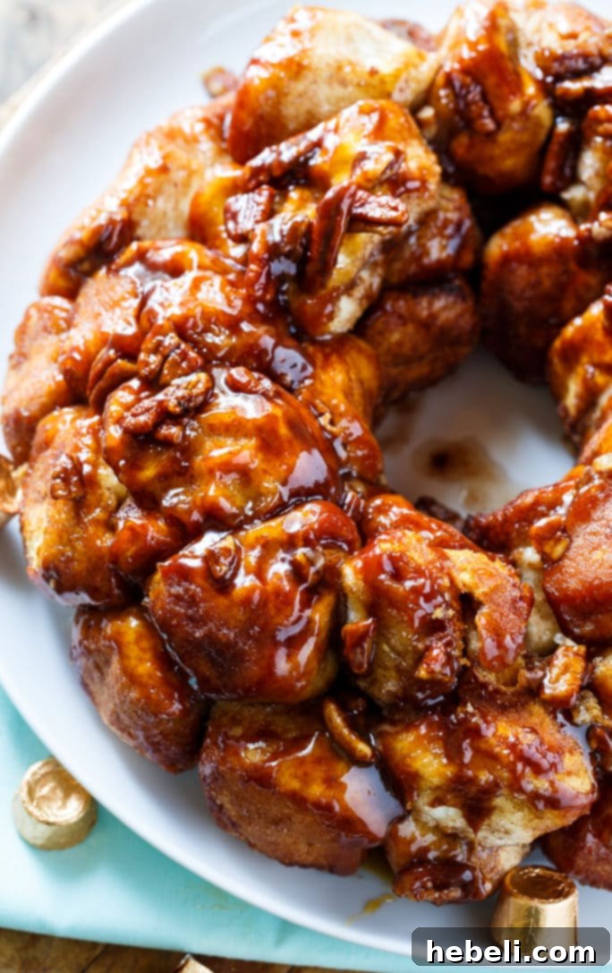 Chocolate-Caramel Monkey Bread stuffed with Rolo candies