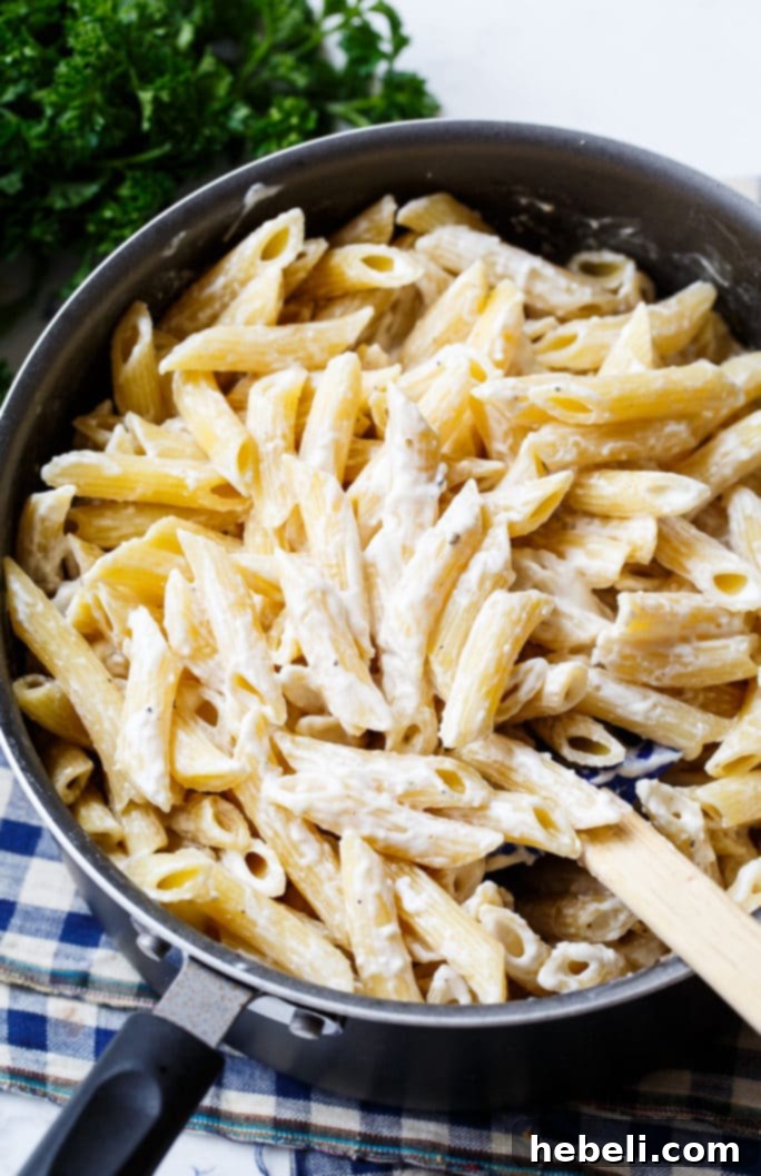 Dreamy Cream Cheese Noodles 3 Super creamy Cream Cheese Noodles, an irresistible side dish
