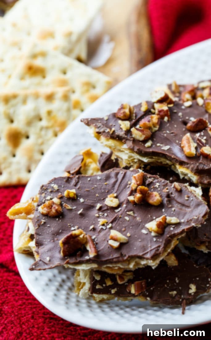 Sweet and Salty Cracker Delight 6 Stacked Saltine Cracker Candy pieces, ready for storage or gifting.