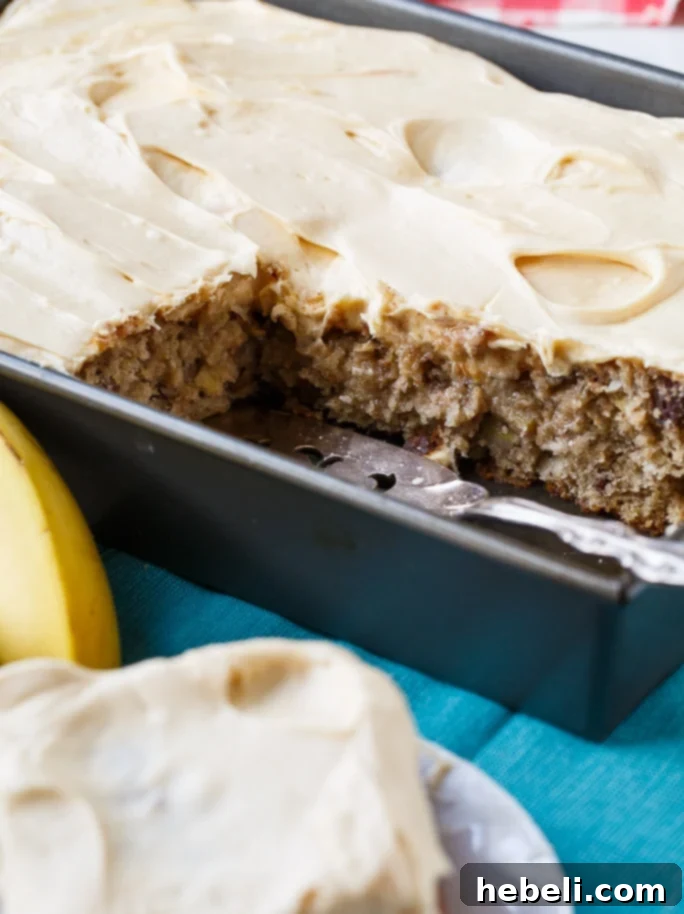 Close-up of Caramel Iced Hummingbird Cake