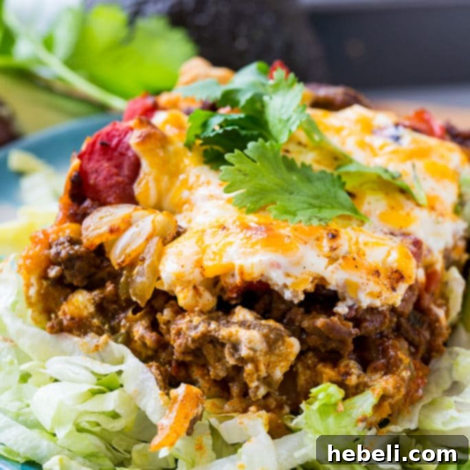 Loaded Taco Bake Squares 2 Deep Dish Taco Squares - a flavorful family meal that combines casserole comfort with deep-dish pizza fun, perfect for weeknights.