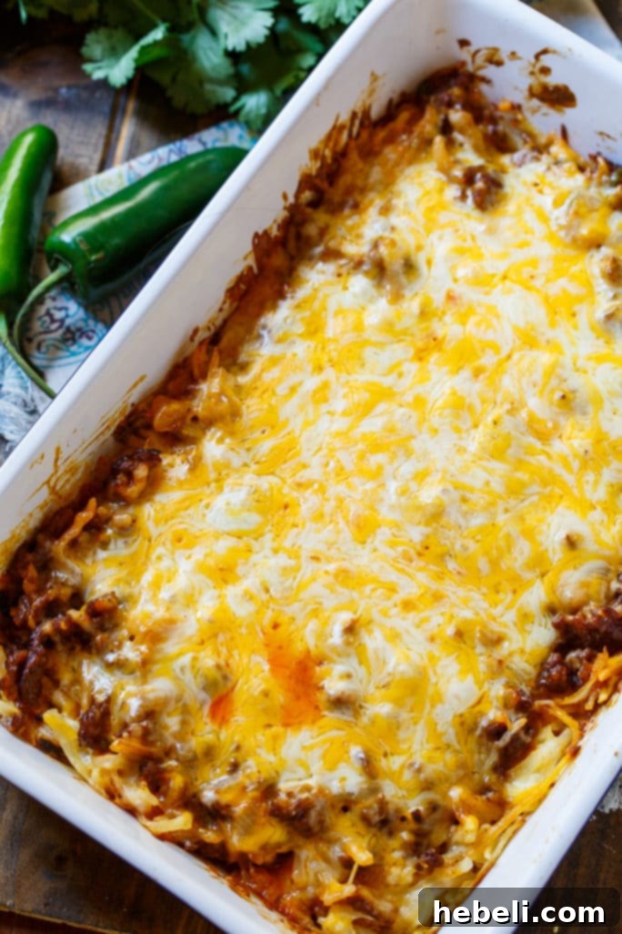 Chorizo Hash Brown Casserole