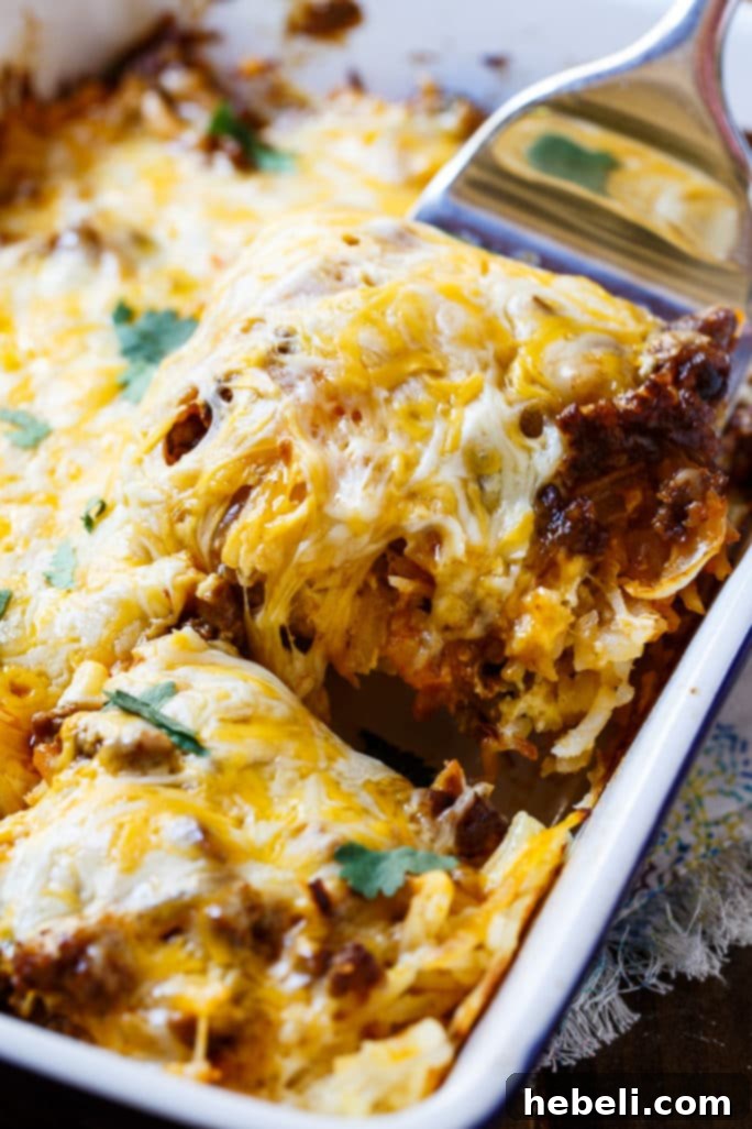 Chorizo Hash Brown Casserole