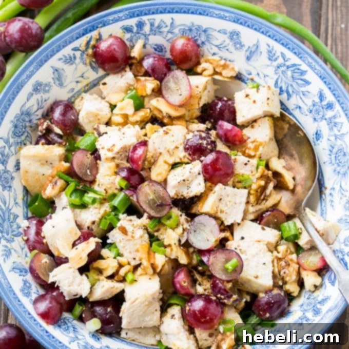 Chicken with Tangy Grape Vinaigrette 2 Delicious Chicken with Grapes and Mustard Vinaigrette, perfect for a healthy meal.