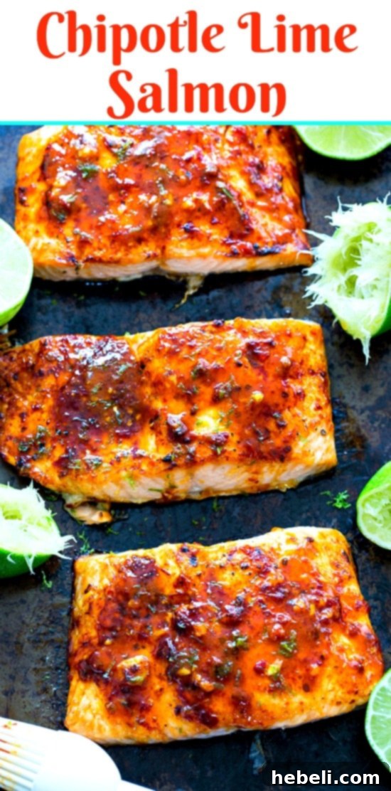 Final plated Chipotle Lime Salmon with fresh herbs