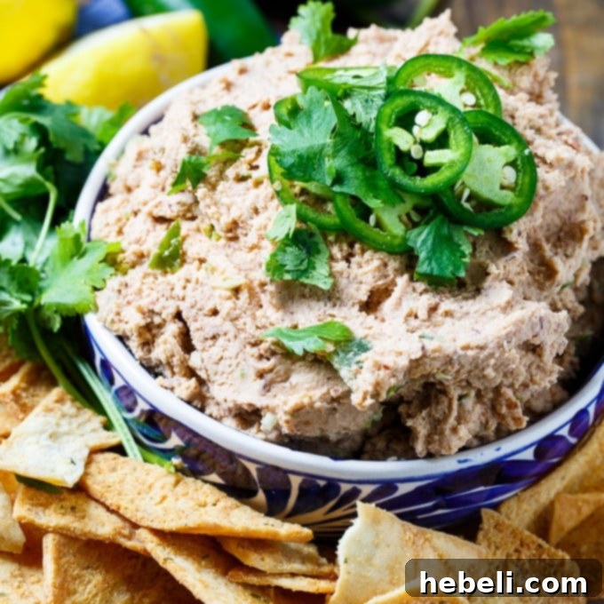 Fiery Smoked Black Eyed Pea Dip 2 Creamy Smoky Jalapeno Black-Eyed Pea Hummus served with pita chips