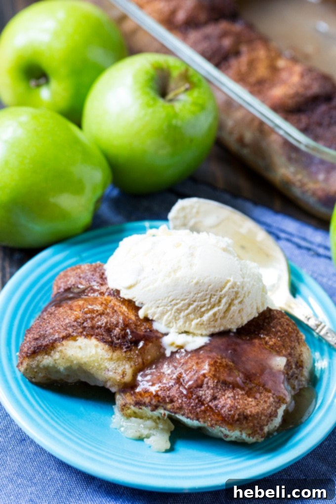 Effortless Apple Dumplings 3 Sliced Granny Smith apples for Easy Apple Dumplings recipe