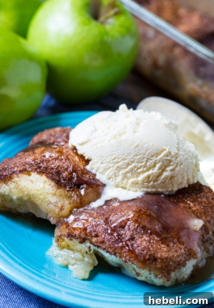 Effortless Apple Dumplings 4 Easy Apple Dumplings made with refrigerated biscuits, served warm.