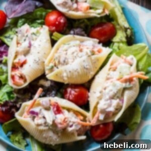 Tuna Salad Stuffed Jumbo Shells