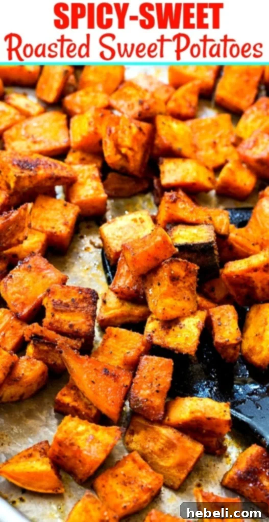 Sweet Heat Roasted Sweet Potatoes 8 Variety of spices and fresh sweet potatoes on a wooden board
