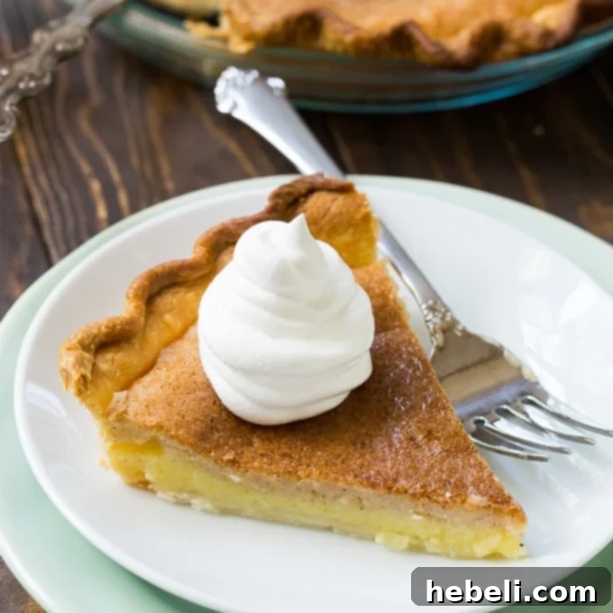 Vinegar Pie recipe, a classic Southern dessert
