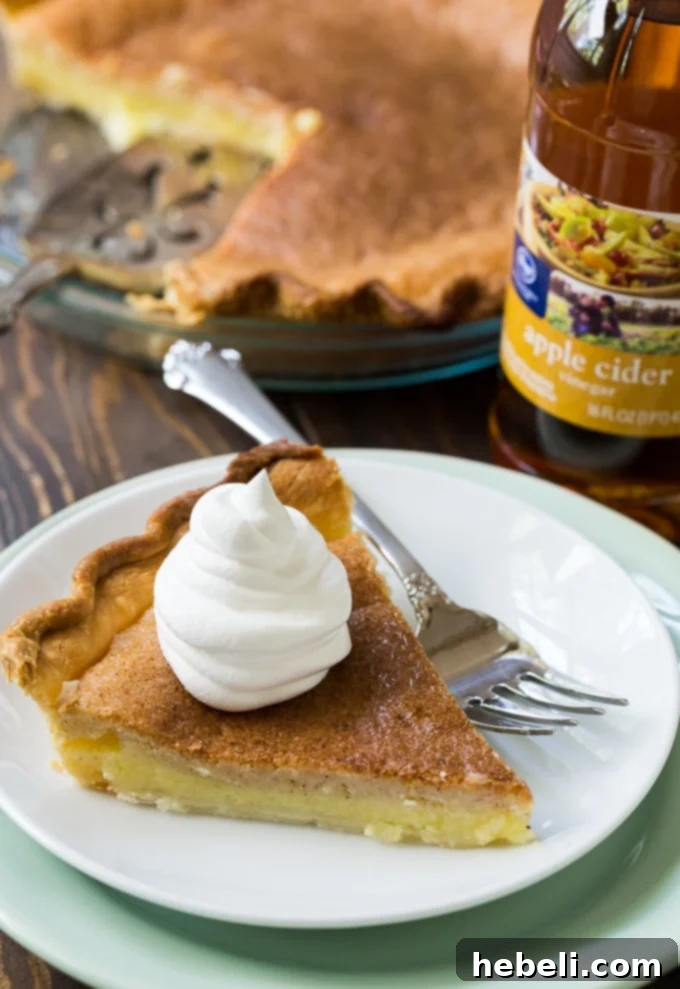 Vinegar Pie - an easy old-fashioned pie, perfect for any occasion