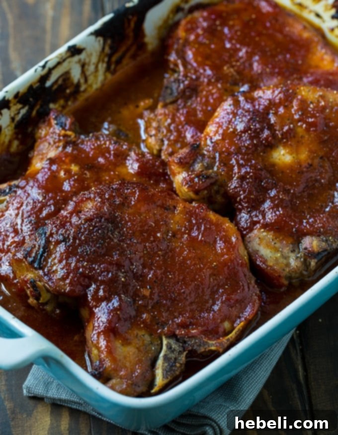 Effortless Oven-Baked BBQ Pork Chops 3 How to make Easy Southern Oven Barbecued Pork Chops