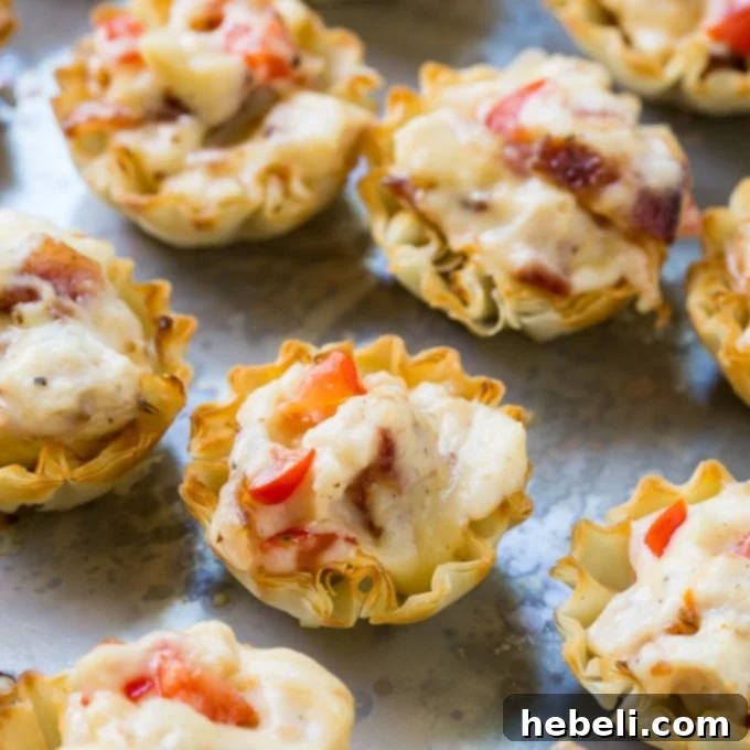 Delicious Mini Hot Brown Tarts, perfect for any gathering.