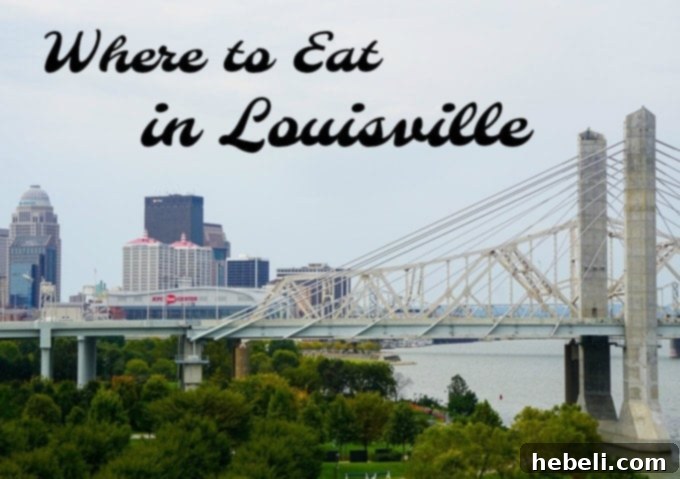 A vibrant street scene in Louisville, Kentucky.