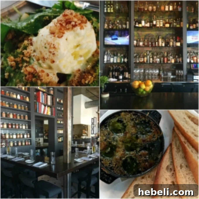 Butchertown Grocery interior and dishes in Louisville