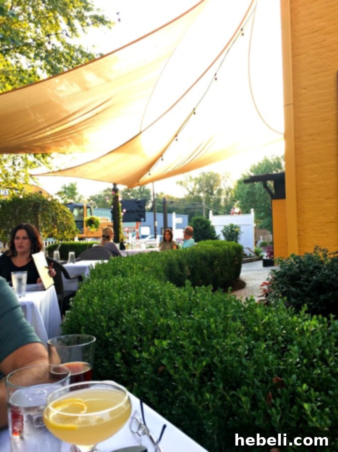 Bistro 1860 inviting outdoor patio