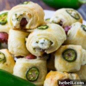 Jalapeno Popper Pigs in a Blanket