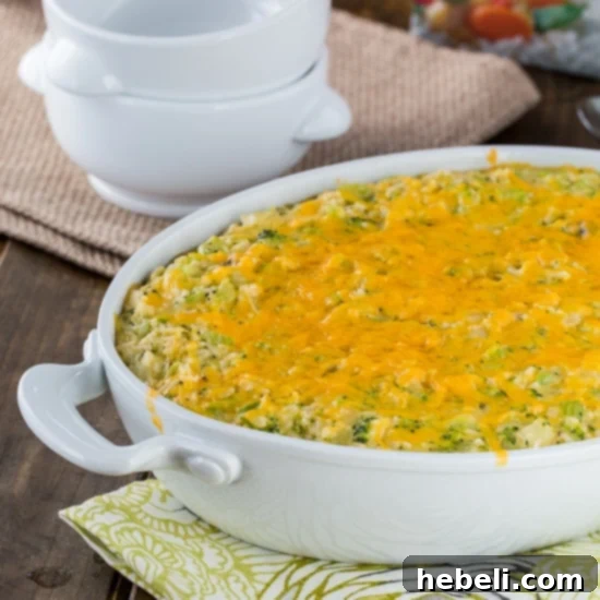 Cheesy Broccoli Rice Casserole