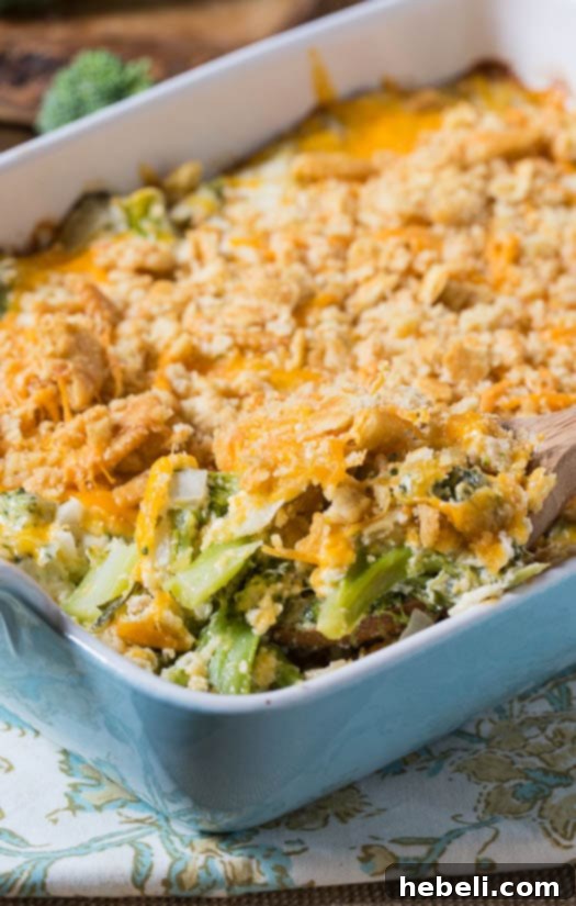 Broccoli Casserole with a cheesy Ritz cracker topping.