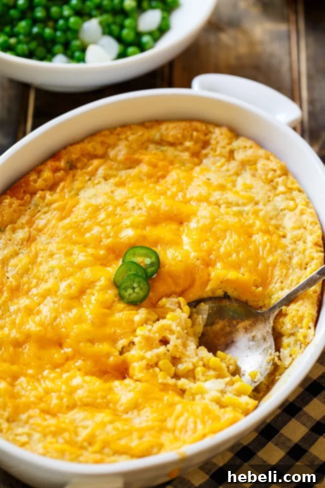 Cheesy Jalapeno Corn Casserole