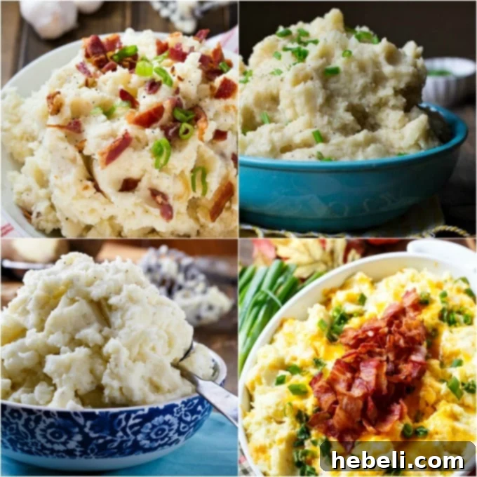 4 ways to serve mashed potatoes for Thanksgiving