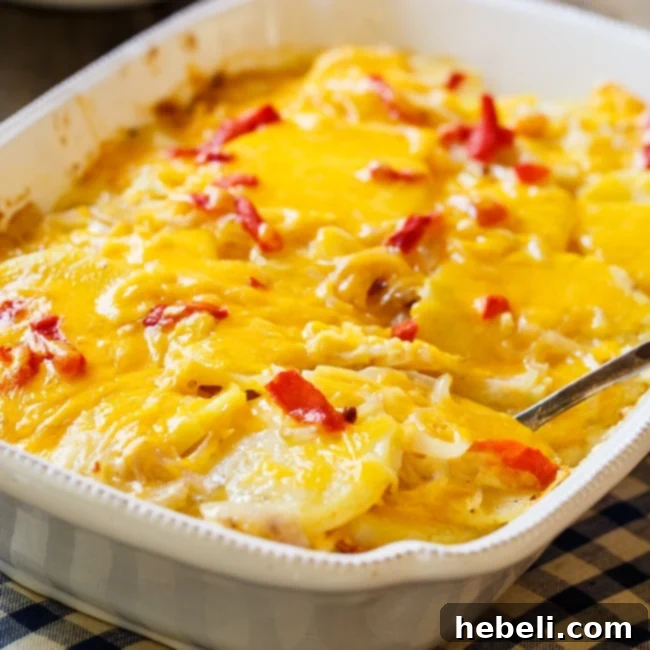 Pimento Cheese Potato Gratin