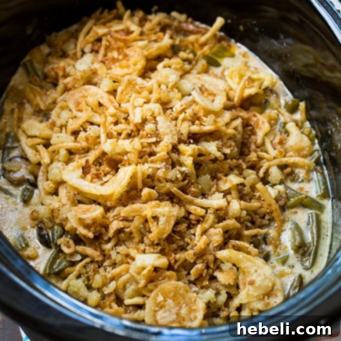 Slow Cooker Green Bean Casserole