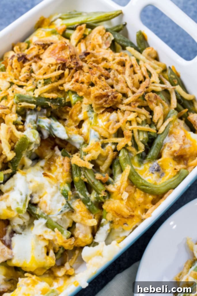 Mashed Potato Green Bean Casserole