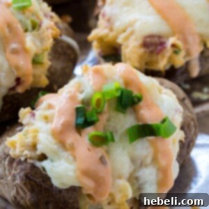 Reuben Baked Potatoes close-up, showcasing the ingredients