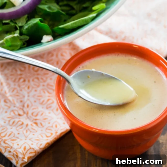 Golden Maple Mustard Vinaigrette 2 Maple Mustard Dressing ready to be served