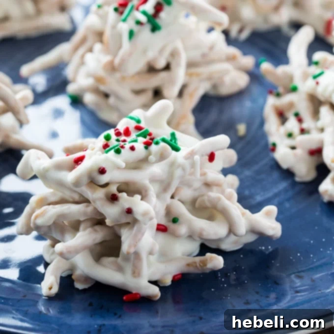 White Chocolate Haystacks, a simple and delicious no-bake treat