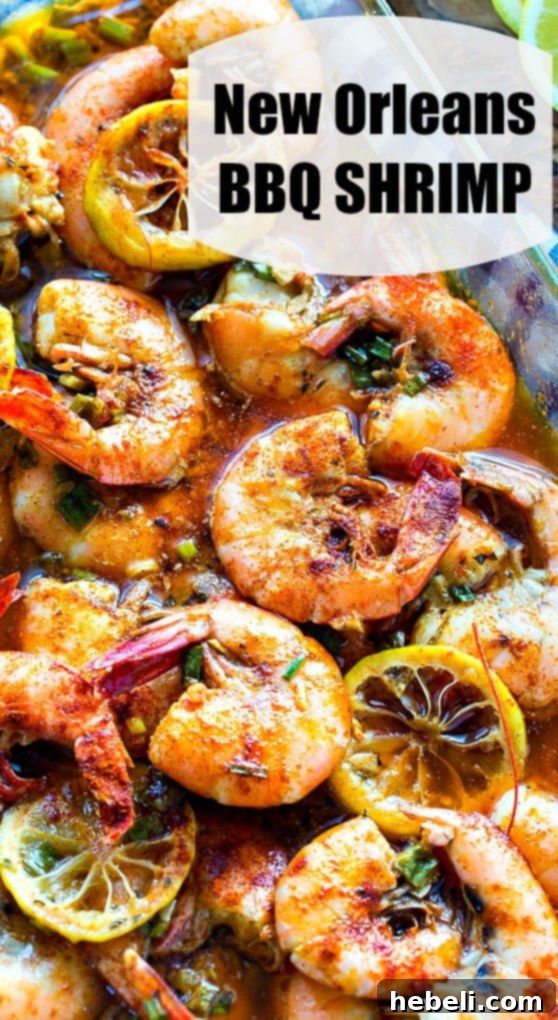 New Orleans-Style BBQ Shrimp with fresh parsley garnish, ready to enjoy