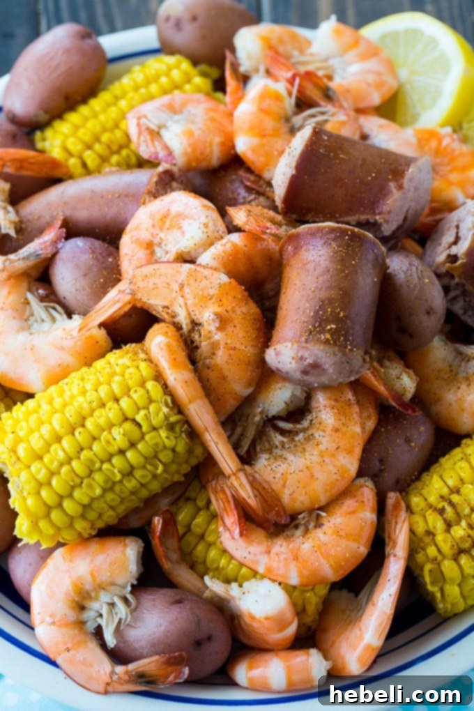 Effortless Instant Pot Low Country Boil 5 Generous serving of Instant Pot Low Country Shrimp Boil