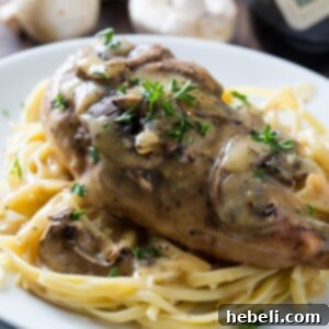 Tender Slow Cooked Chicken Marsala 5 Delicious Crock Pot Chicken Marsala, ready to serve