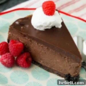 Nutella Cheesecake with chocolate ganache and hazelnut topping
