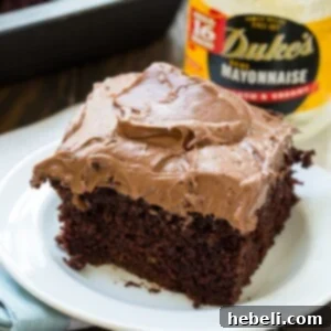 Chocolate Mayonnaise Sheet Cake