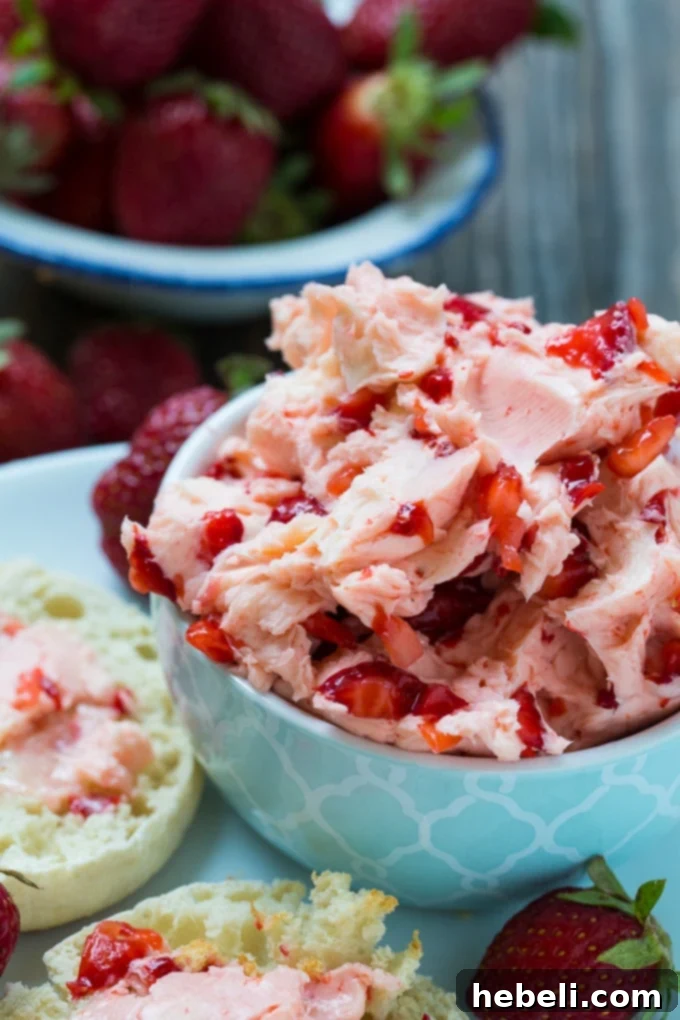 Fresh Strawberry Butter - only 3 ingredients!