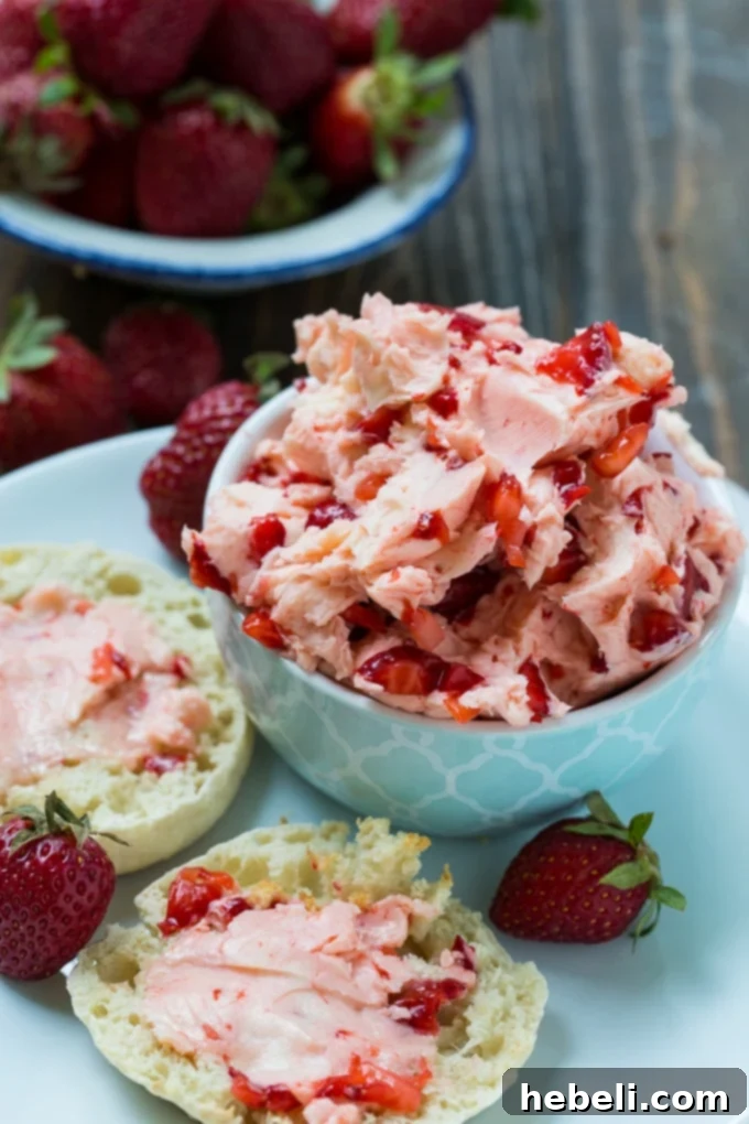 Fresh Strawberry Butter - perfect for breakfast!