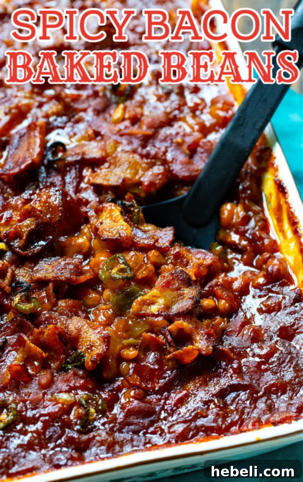Baked Beans in 9x13-inch baking dish.