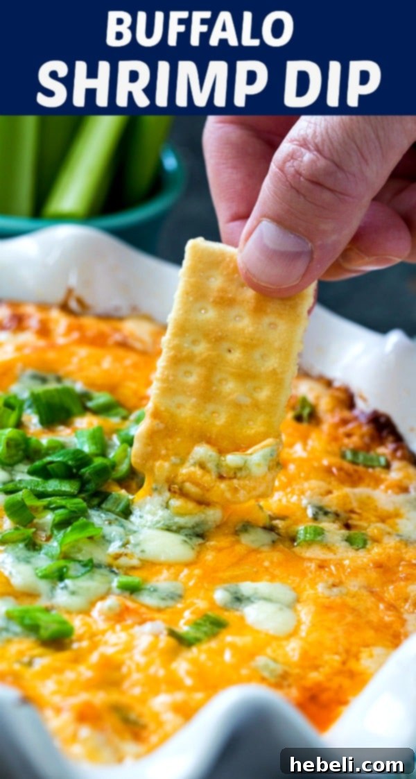 Buffalo Shrimp Dip #appetizers #shrimp #spicy #partyfood #gameday