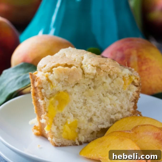 Sun-Kissed Georgia Peach Pound Cake 2 Georgia Peach Pound Cake
