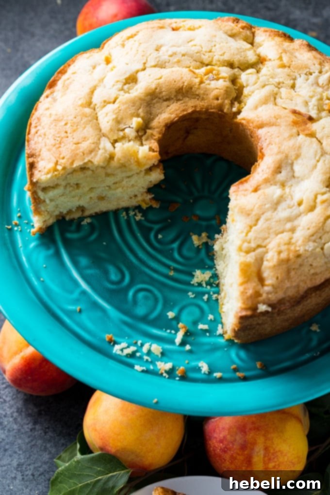 Sun-Kissed Georgia Peach Pound Cake 3 Georgia Peach Pound Cake