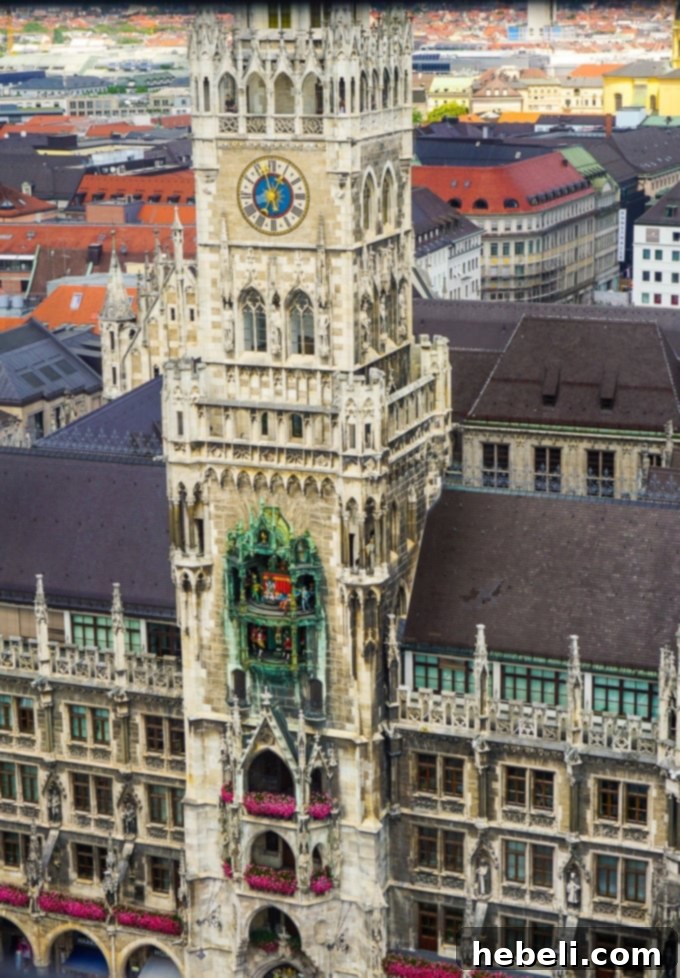 A picturesque view of Munich, Germany, with historic buildings and charming streets.