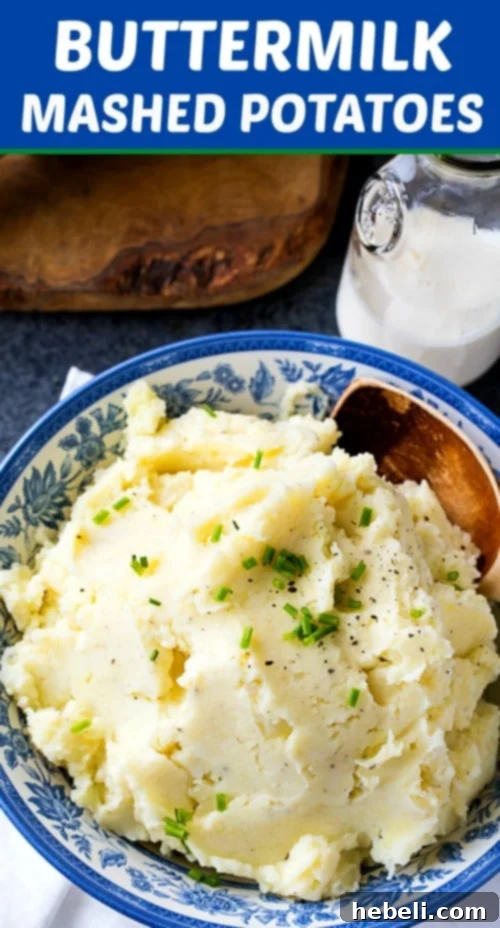 Velvety Buttermilk Potatoes 6 Buttermilk Mashed Potatoes are so creamy and smooth. A perfect tangy side dish for any occasion. #mashedpotatoes #thanksgiving #sidedishes
