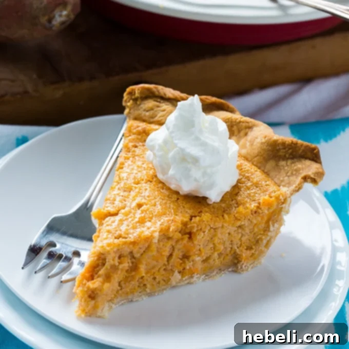 Classic Sweet Potato Buttermilk Pie with a golden crust