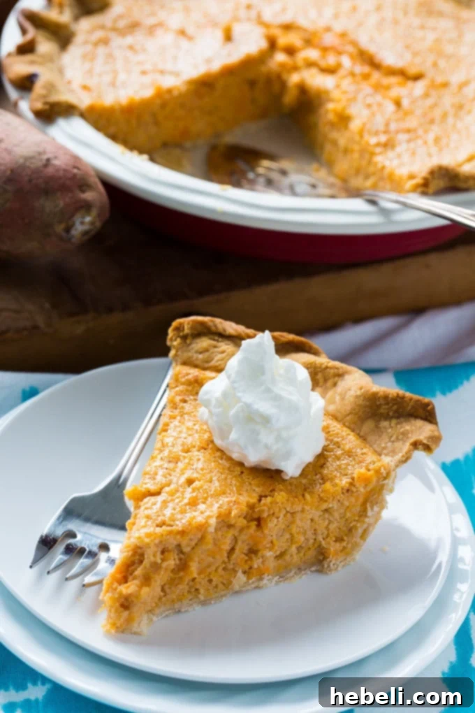 Sweet Potato Buttermilk Pie, a delightful Southern dessert