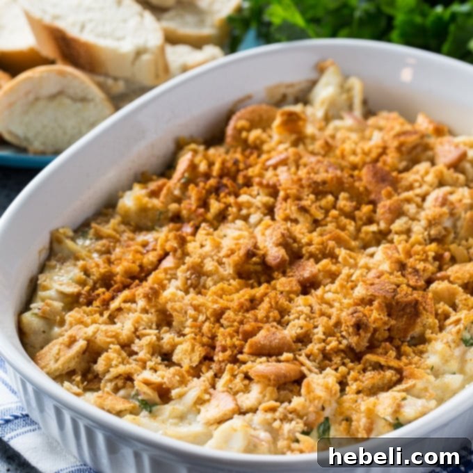 Crab Imperial baked to golden perfection, ready to serve