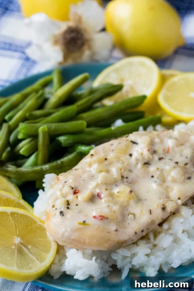 Instant Pot Creamy Lemon Chicken - sauce preparation