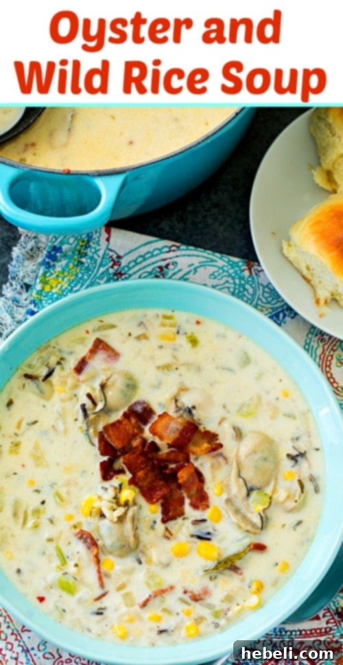Wild Rice and Oyster Chowder 6 Oyster and Wild Rice Soup #soup #oysters #comfortfood #southernrecipe